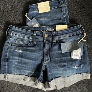 Universal Thread High-Rise Midi Jean Shorts 4” Inseam Size 2